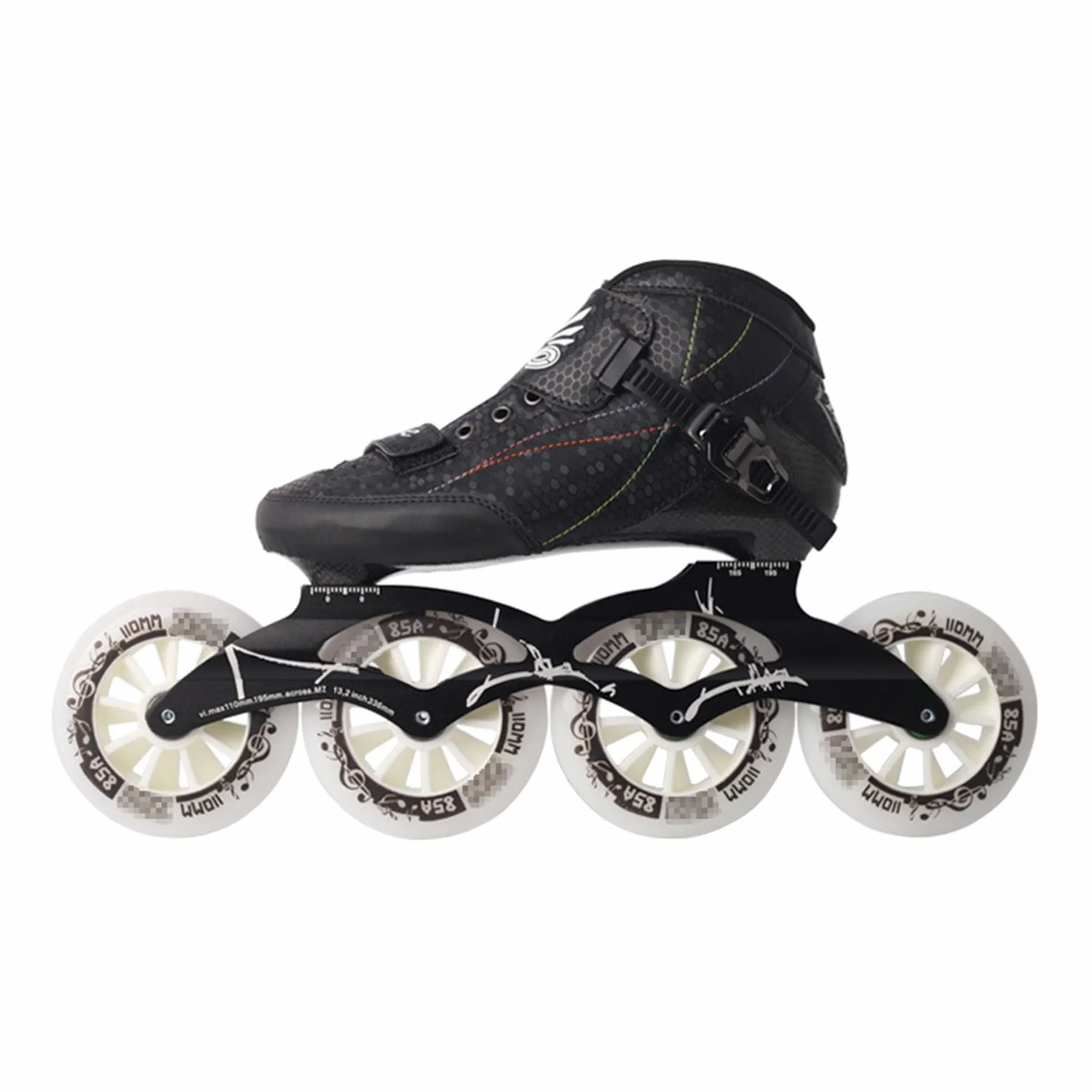 Patines Profesionales En Línea Fibra de Carbono Adultos Velocidad Exteriores