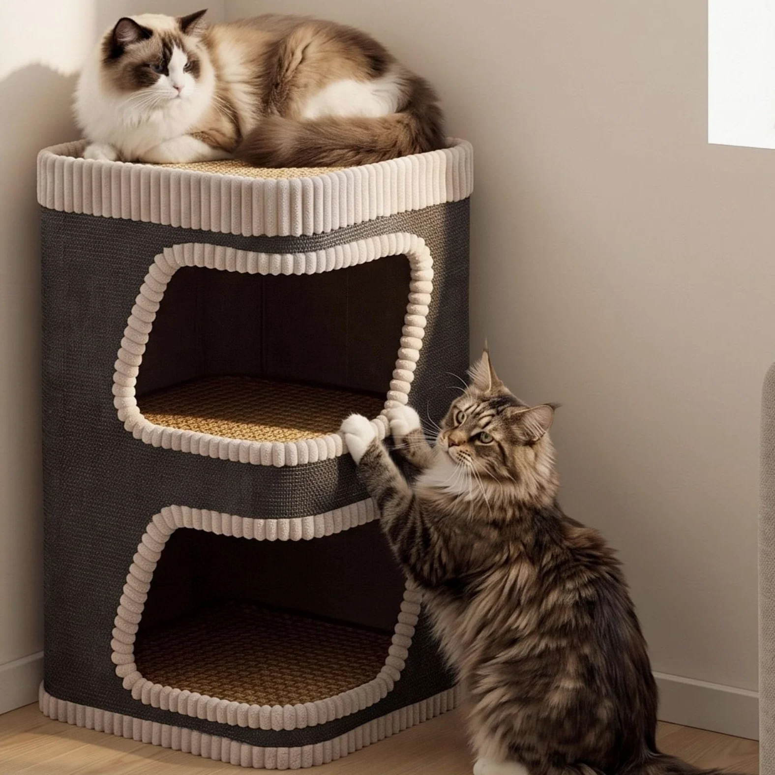 Marco de Escalada for Gatos, Perchas, casa interactiva