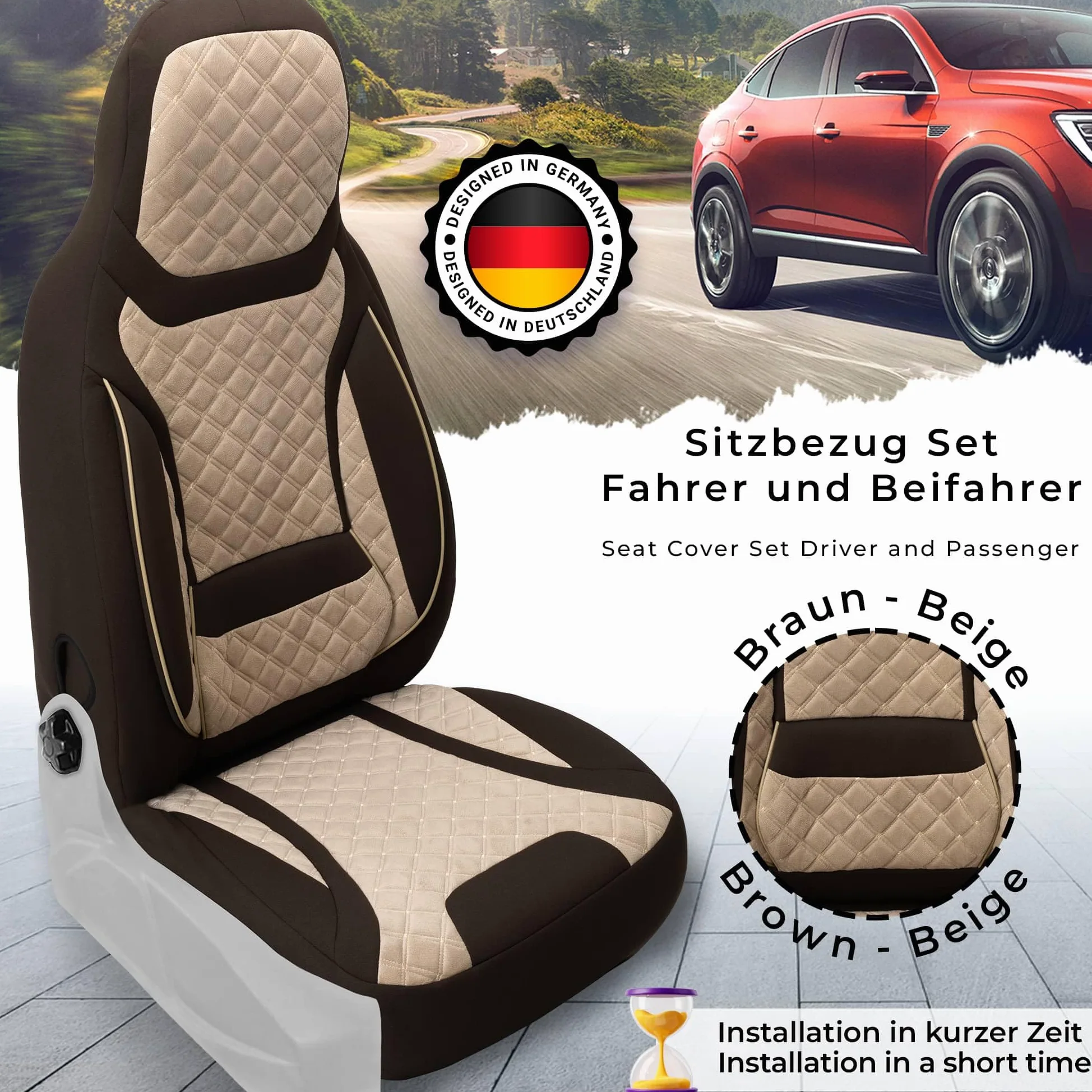 BREMER SITZBEZÜGE Fundas Protectoras a Medida para Land Rover Range Rover Sport 2 T2
