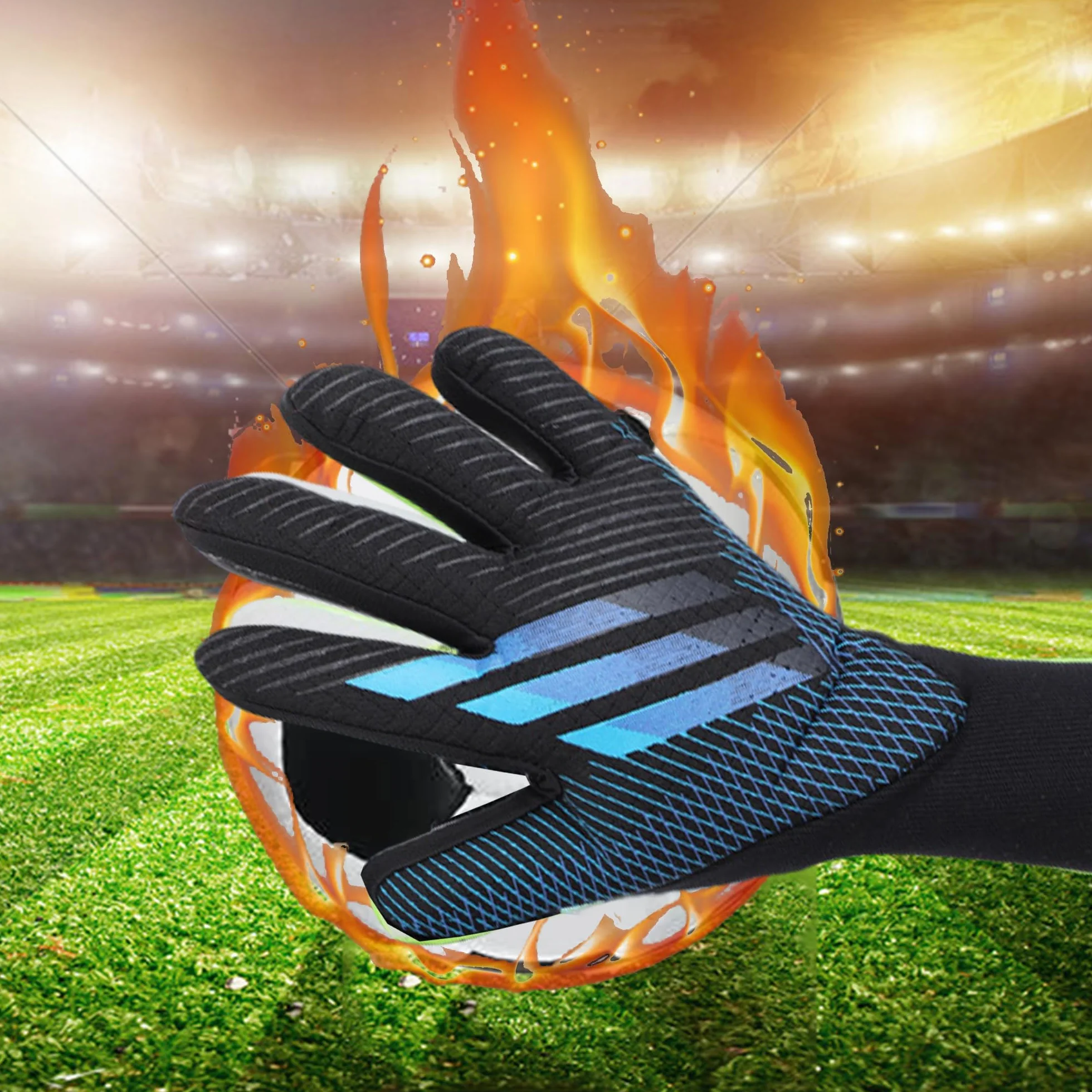 Guantes Portero Transpirable Látex Grueso Antideslizante Talla 7-10