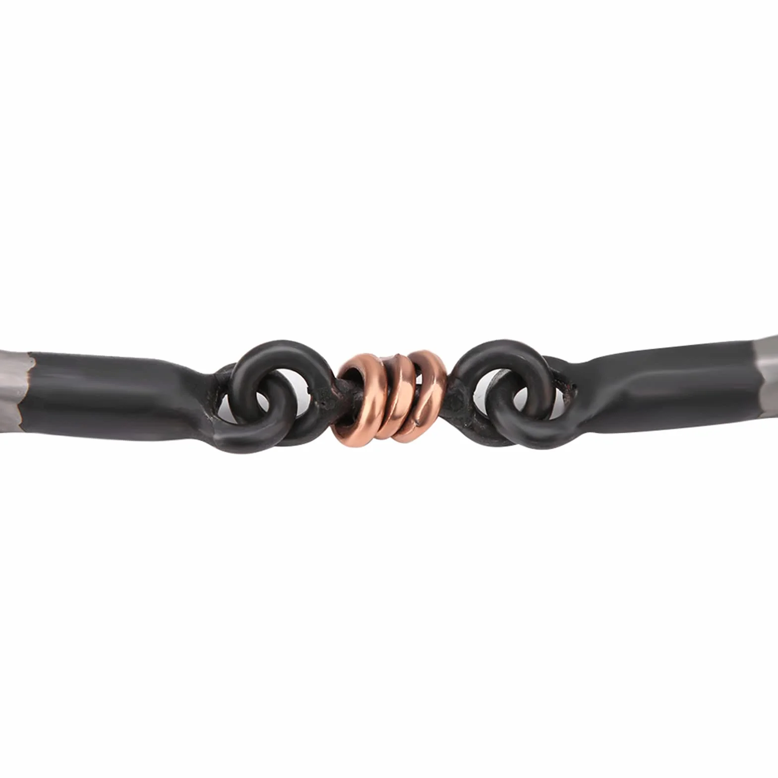 Mordaza de Caballo barrel racing horse bit Broca de Mordaza de Acero Inoxidable con Anillo Suelto Ecuestre con Boca de Acero Negro barrel racing horse Losse ring
