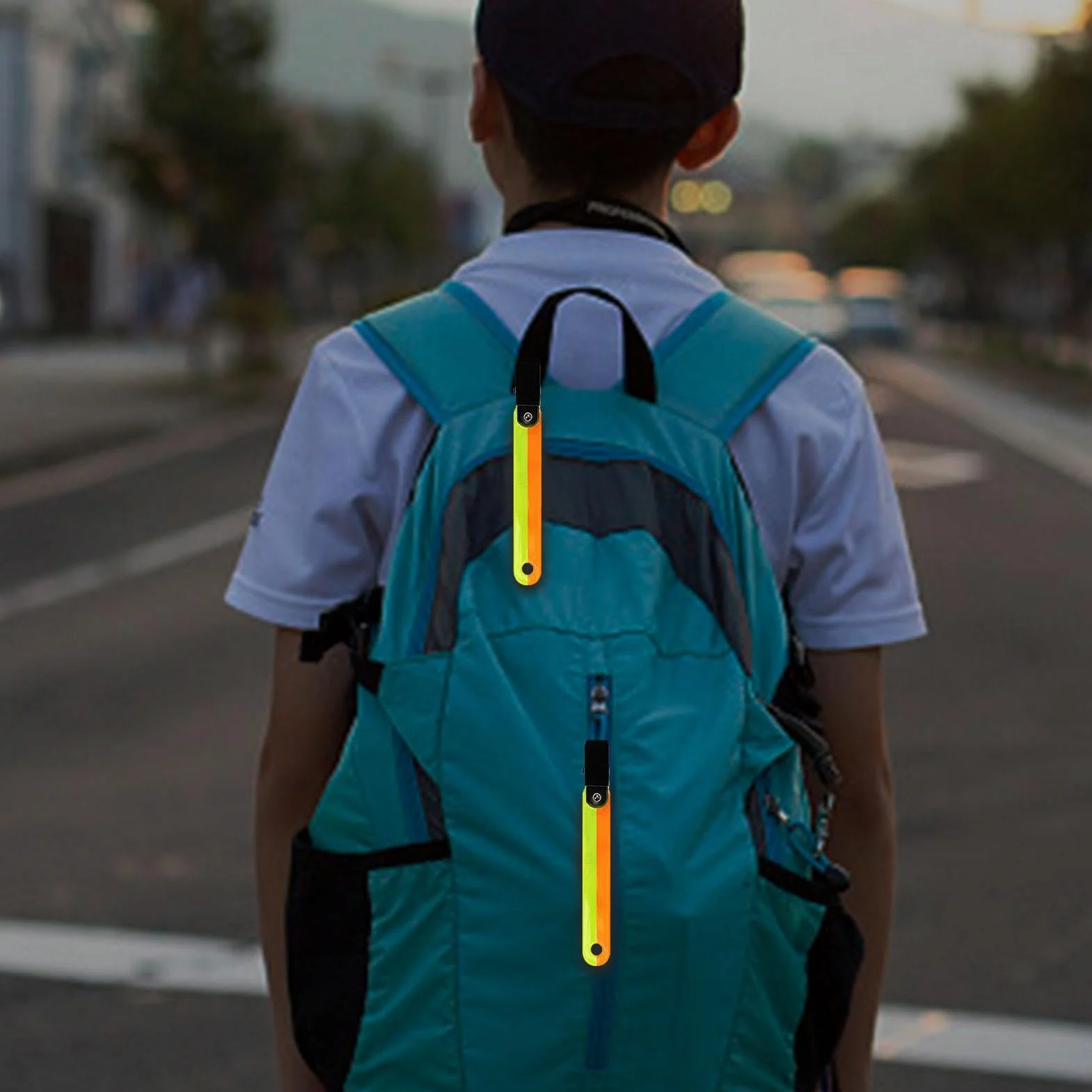 Marcadores de senderos para árboles de Alta Visibilidad con Clips - Tachuelas reflectoras de PVC, Cinta Impermeable