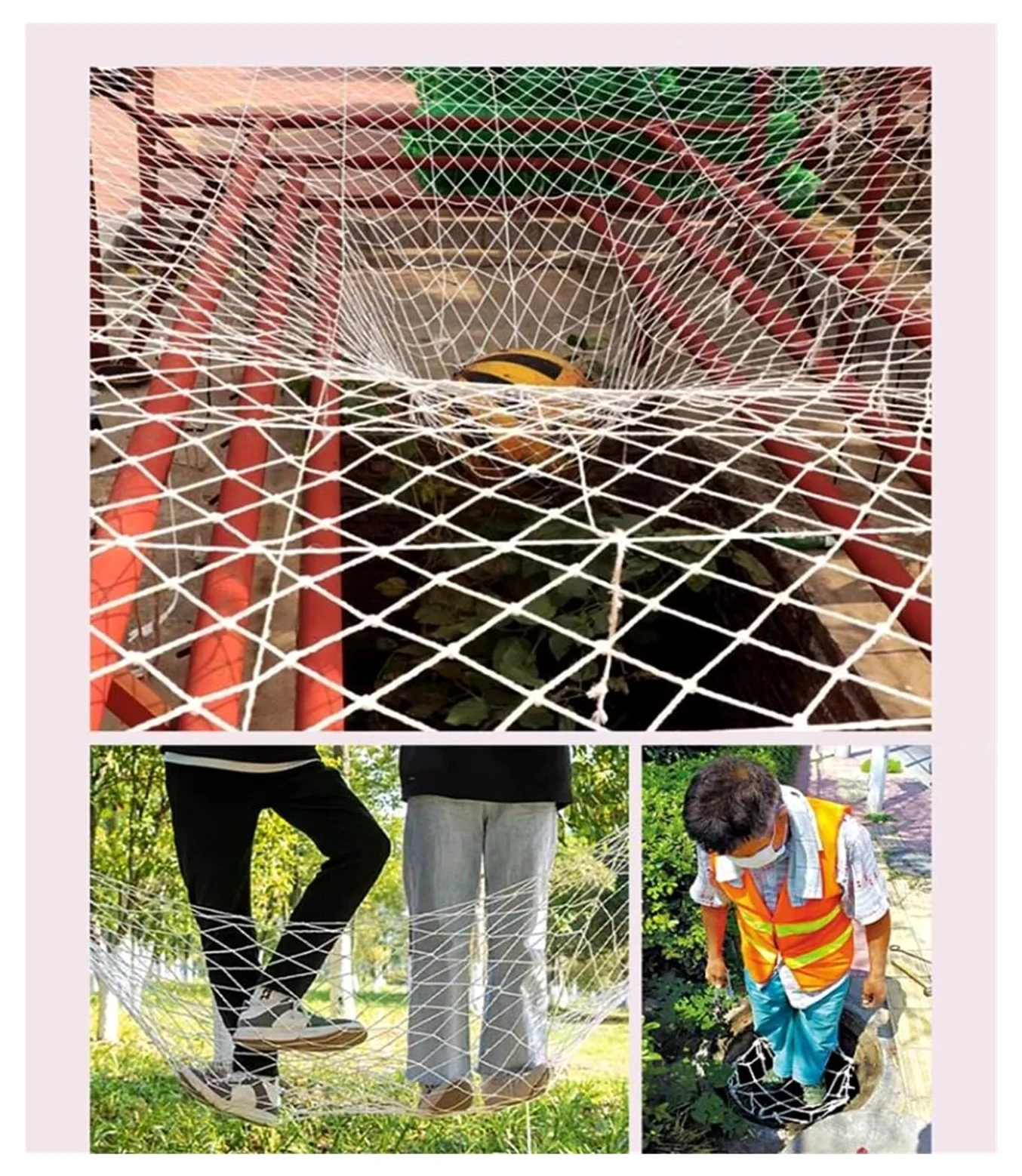 Protección Anticaídas, Escaleras, Balcón Actividades Aire Libre, Red Escalera,Child Safety Net,Reds Anticaidas, Red Obra,Red Balcon Gatos,(4X7m)