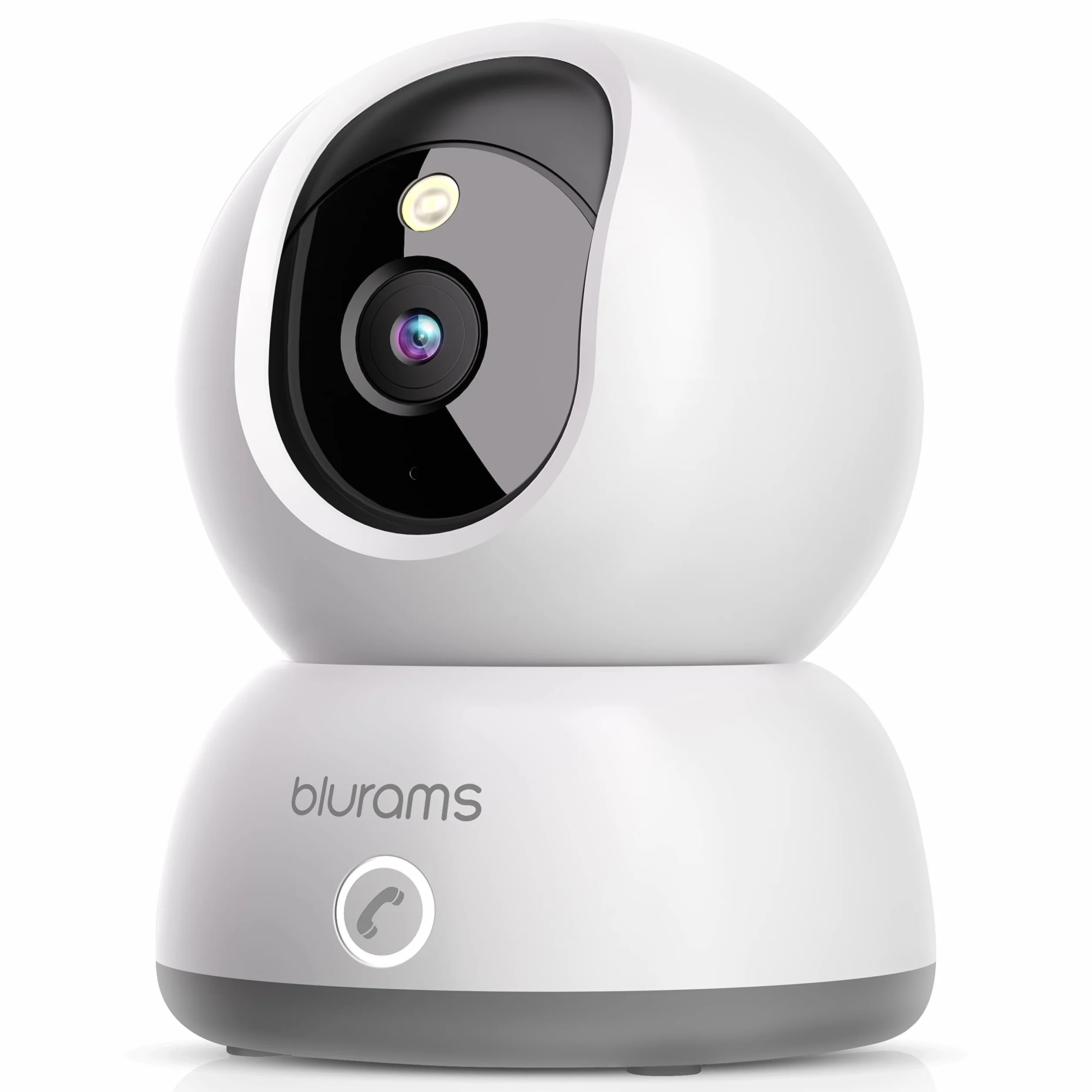 blurams Camara Vigilancia Wi-Fi Interior 2K, Cámara IP 360° Cámara Bebés,Camara Seguridad para Perros/Bebé/Ancianos,Visión Nocturna, Llamada One-Touch,Audio Bidireccional,Admite Tarjeta SD y Cloud