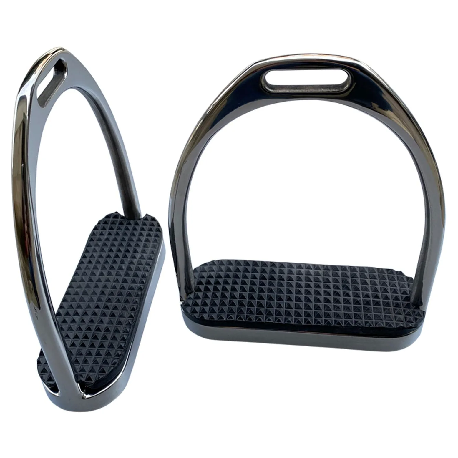 2 Piezas Estribo de Caballo,12 cm Estribos ecuestres de acero inoxidable,cómodos estribos de Apoyo con Almohadilla de Goma Antideslizante,Flexibles Pedales ligeros y anchos,para Entusiastas Ecuestres