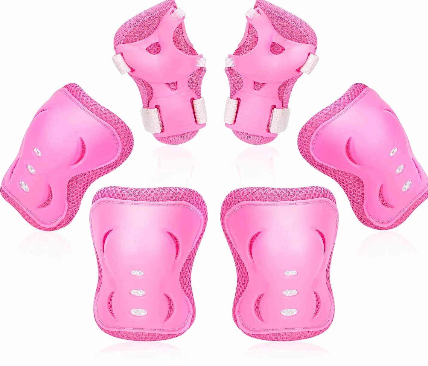 Protectores Deporte Niños 3 en 1 Rodilleras Coderas Muñequera Protección Anticaídas Patinaje Ciclismo