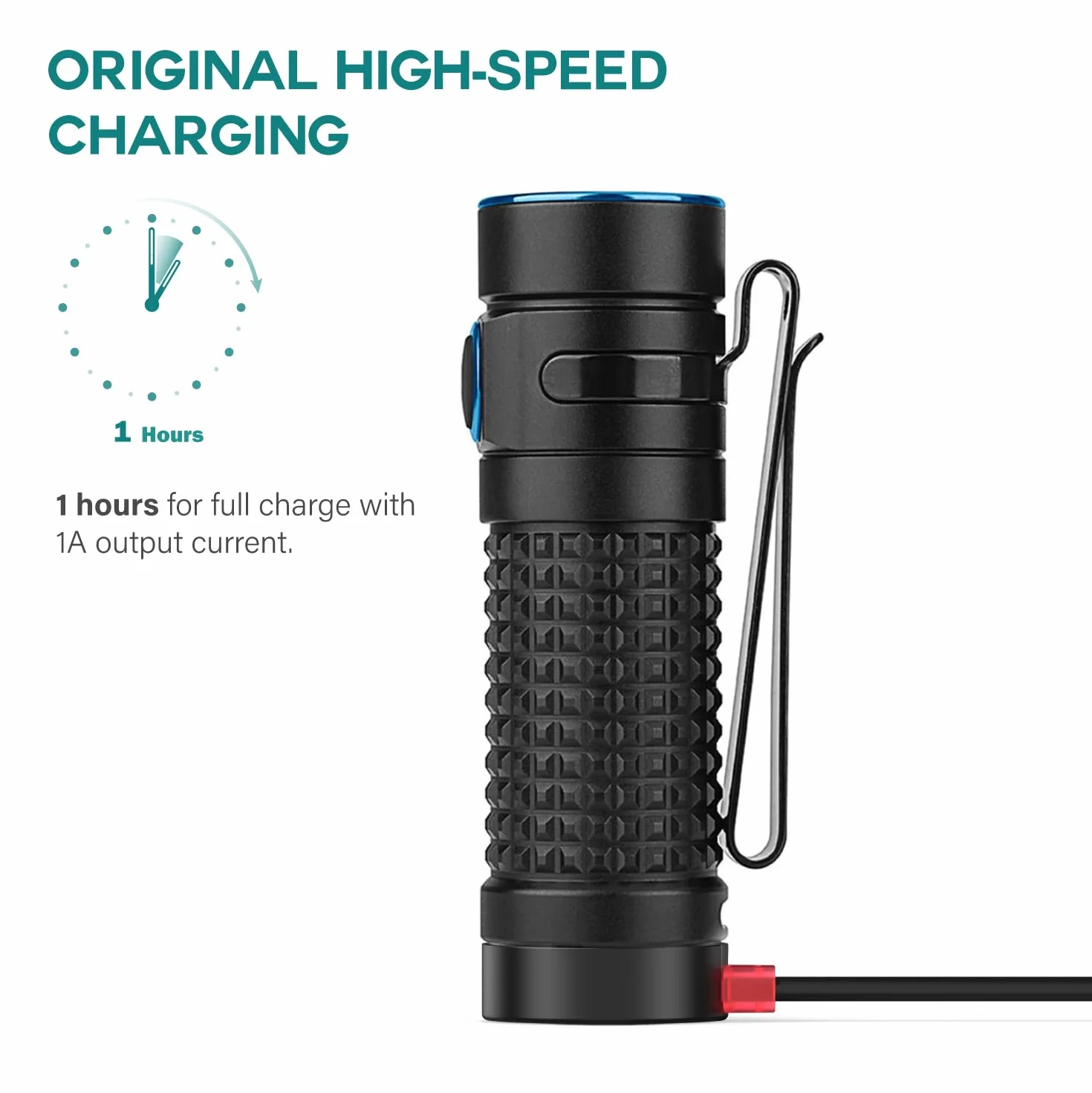 TUSITA MCC3 Cargador Magnético Compatible con Olight Linterna Odin 50CM