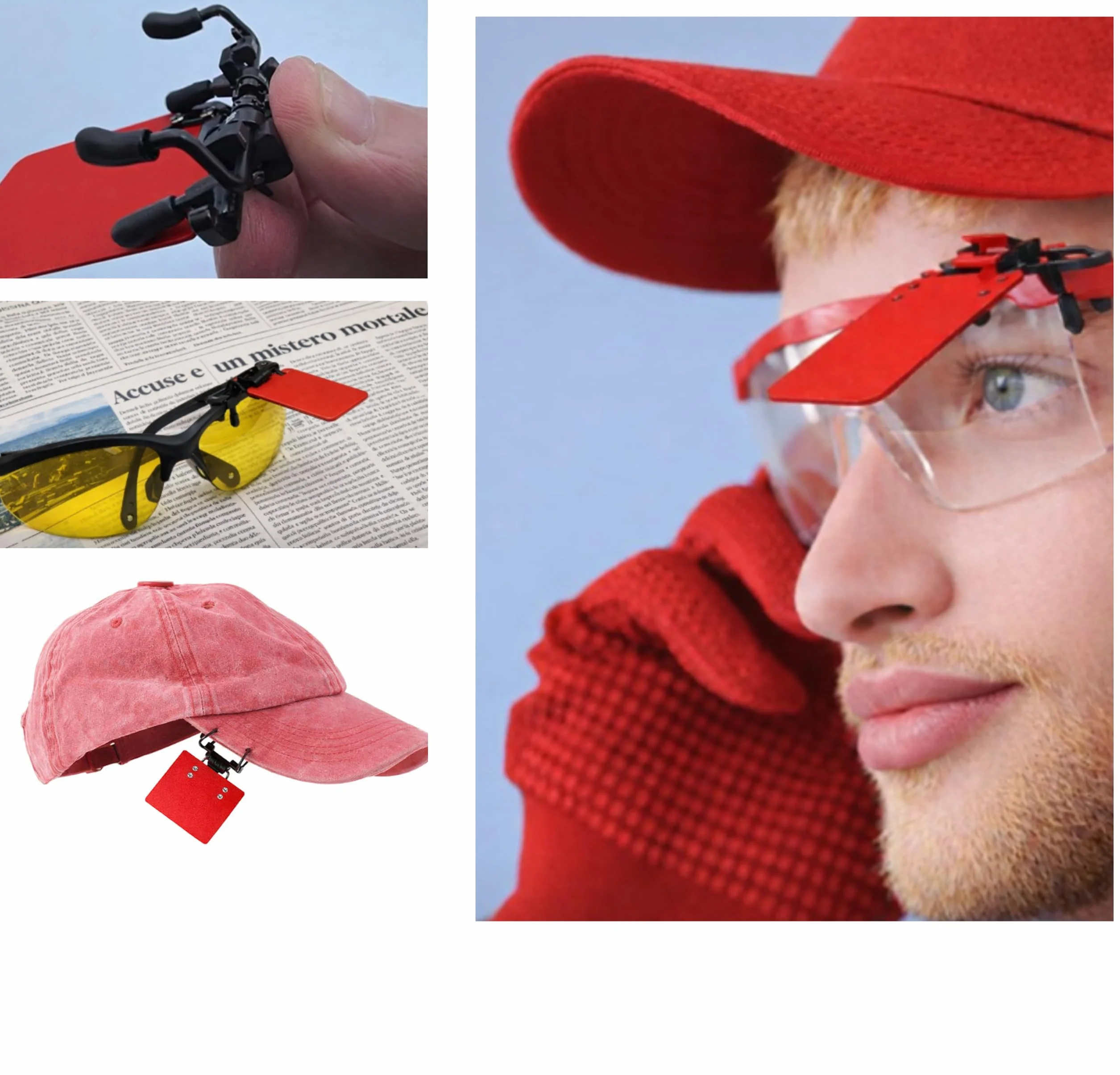 Gafas de tiro estándar internacionales con clip oclusor, paquete de 2