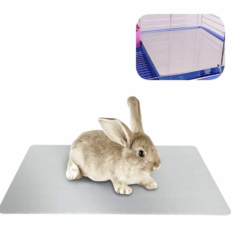 Almohadilla de Enfriamiento para Conejos, Alfombra de Enfriamiento para Mascotas Conejito Chinchilla Conejillo de Indias Hámster y Otras Mascotas se Mantienen Frescas Este Verano (30x20cm)