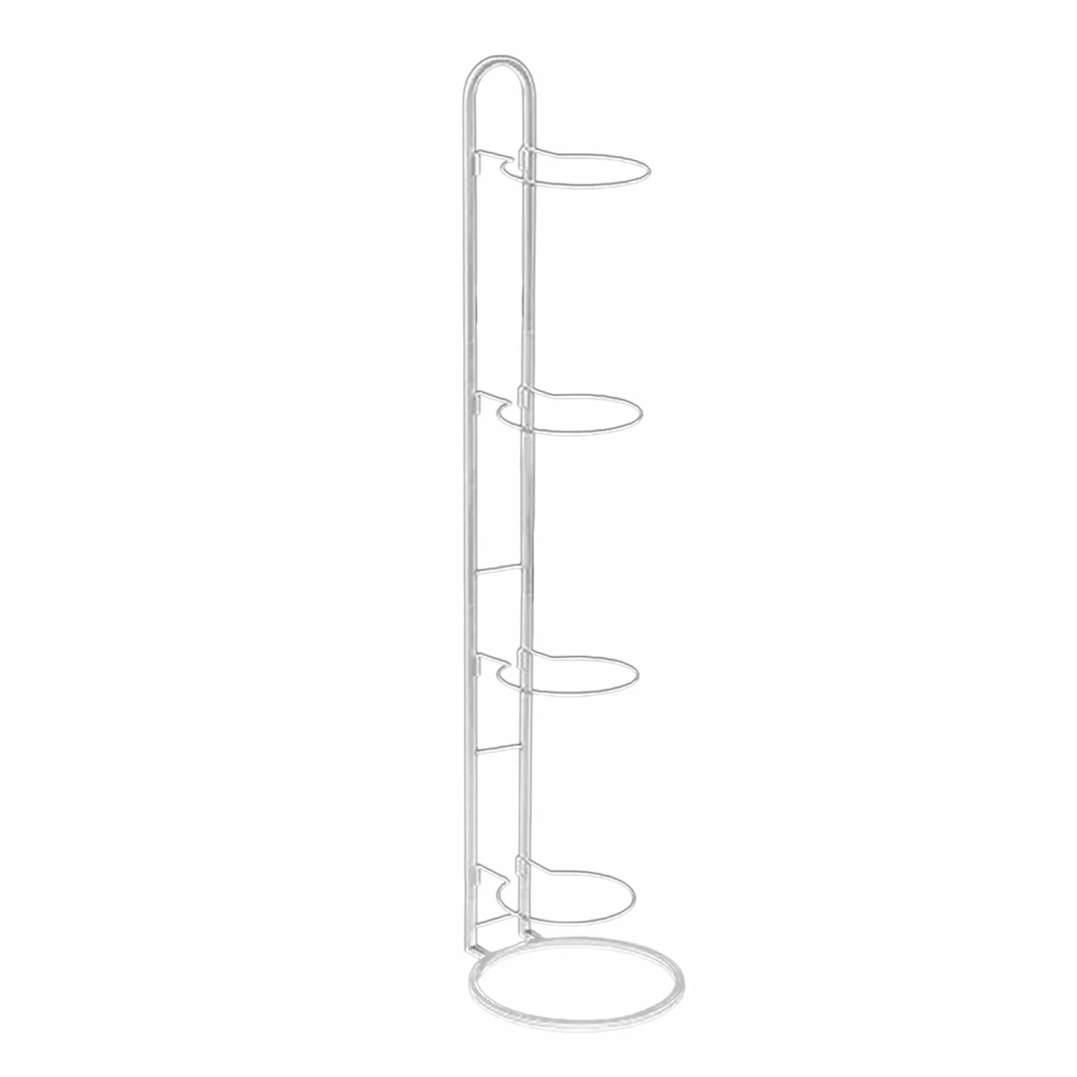 Rockible Estante de Bolas de 4 Niveles, Almacenamiento Vertical de Baloncesto