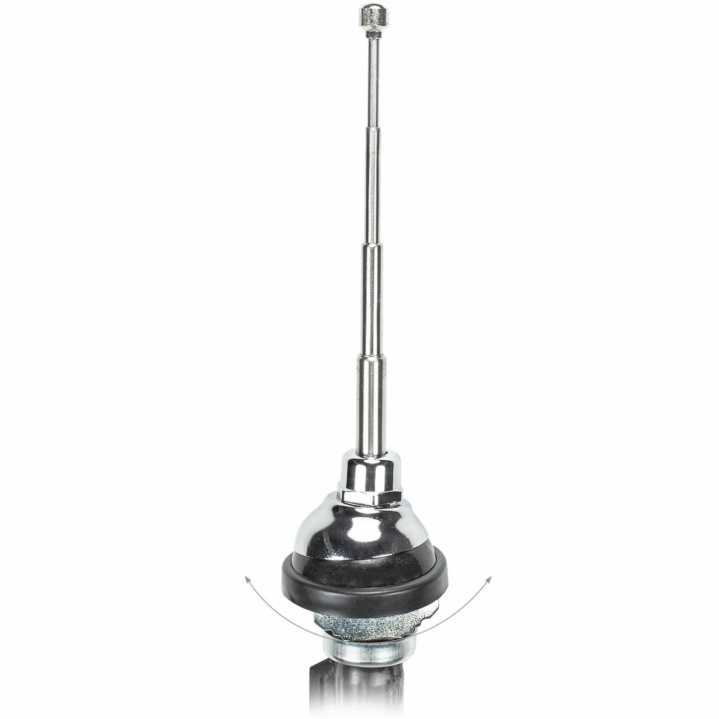 Guardabarros Universal Telescópico 1,2 m Cable Enchufe DIN Aspecto Cromado