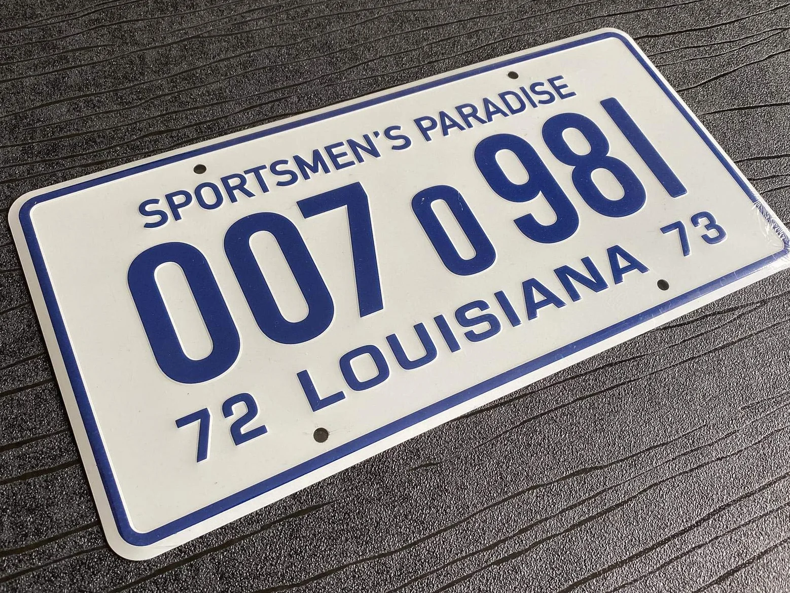 Jaws Louisiana Sportsmens Paradise Prop Aluminio Placa de matrícula 300 mm x 150 mm