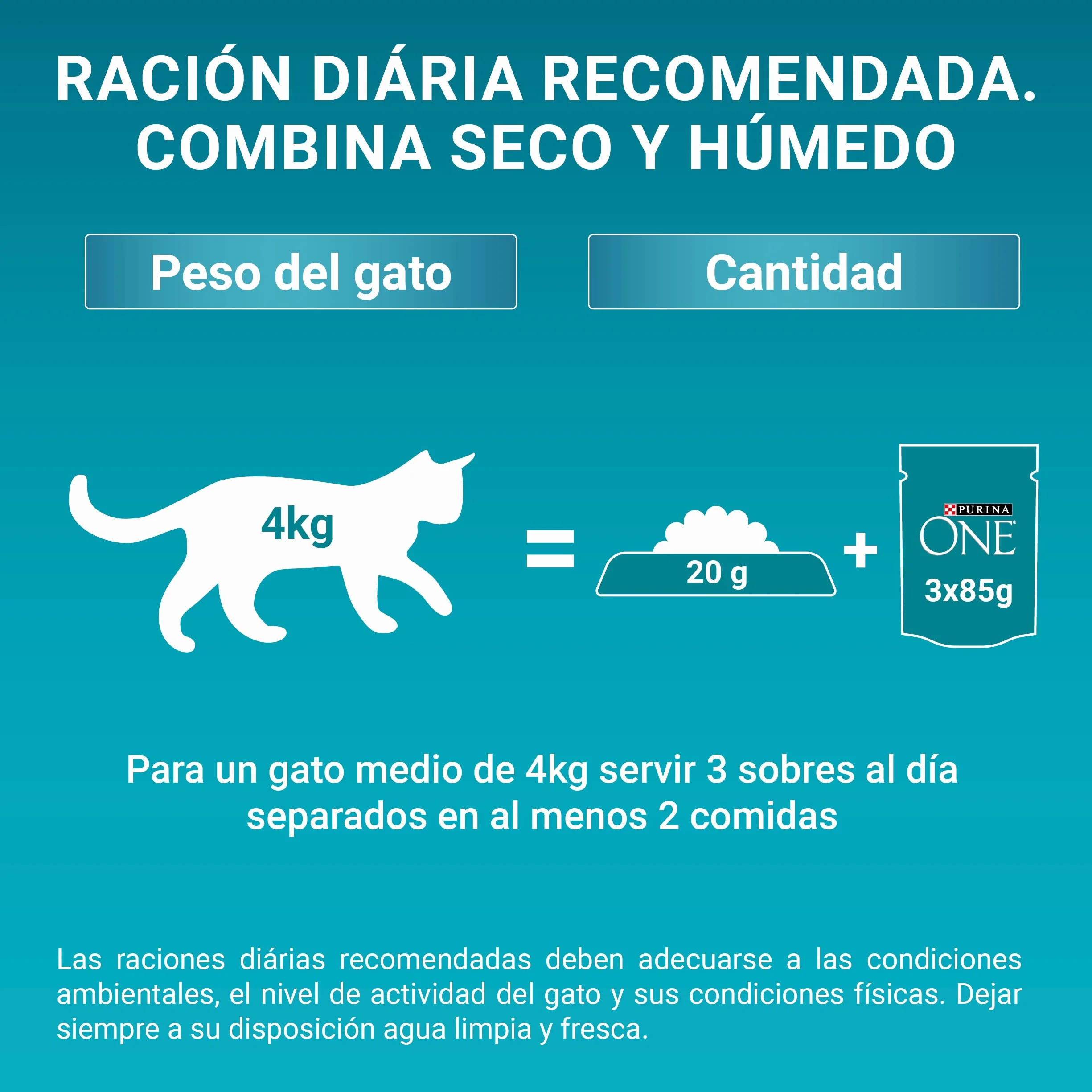 PURINA ONE Sterilcat, Comida Húmeda para Gato Esterilizado Adulto, Trocitos en Salsa, Surtido de Salmón y Pavo, 12 Packs de 4 Sobres de 85 g. (48 sobres)