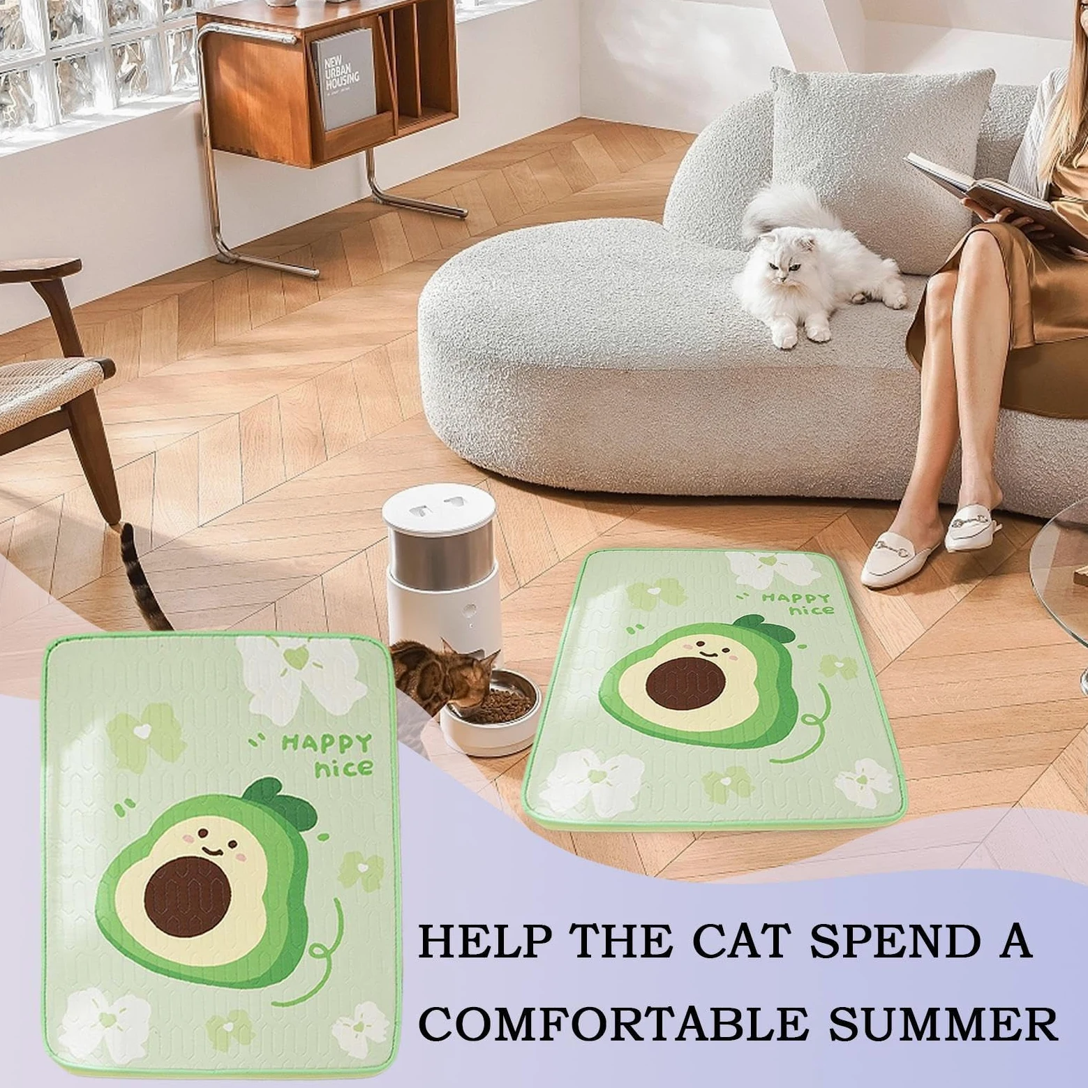 Almohadilla Refrescante Canina Antideslizante Transpirable Lavable a | Manta Refrescante Base Antideslizante De Malla Inofensiva Para Interior, Jaula, Suelo, Sofá Y Viajes