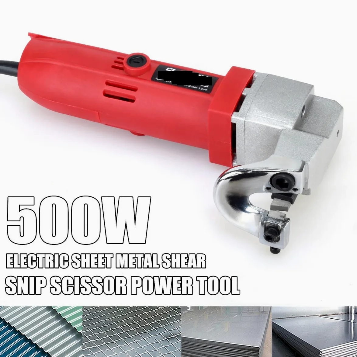 Esquiladoras para ovejas, Tijera eléctrica de 580W, cortador cizalla chapa, capacidad corte 2,5mm, tijera for cortar placa Metal para caballos, ovejas, alpacas y cabras