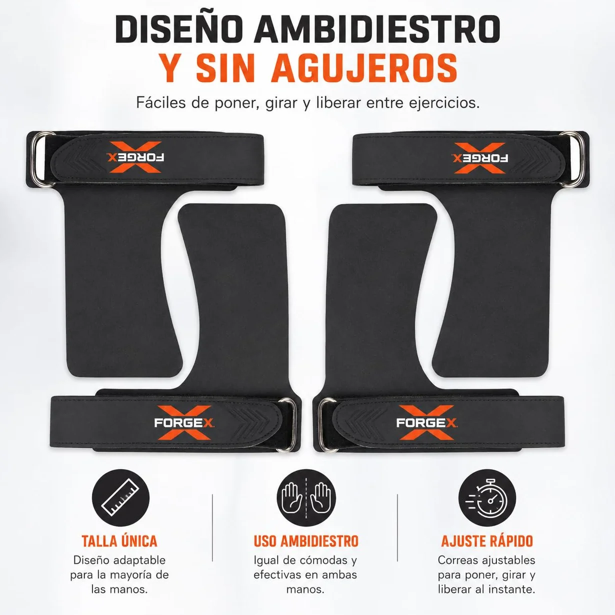 Calleras Crossfit Pro Grip 2,7 mm Agarre Antideslizante Muñequeras Hand Grips Dominadas Calistenia