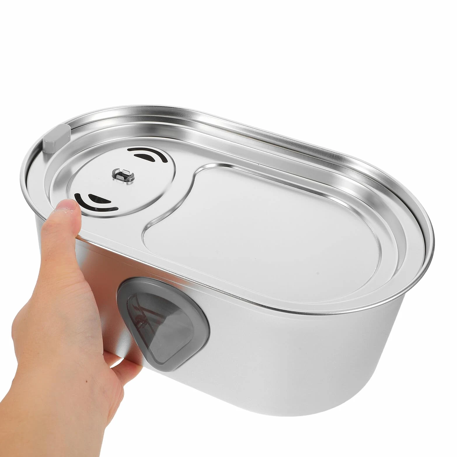 TOYANDONA Bebedero Automático para Gatos de Bebedero de Acero Inoxidable para Interiores Dispensador de Agua Recarga Automática por USB Adecuado para Perros y Gatos Pequeños