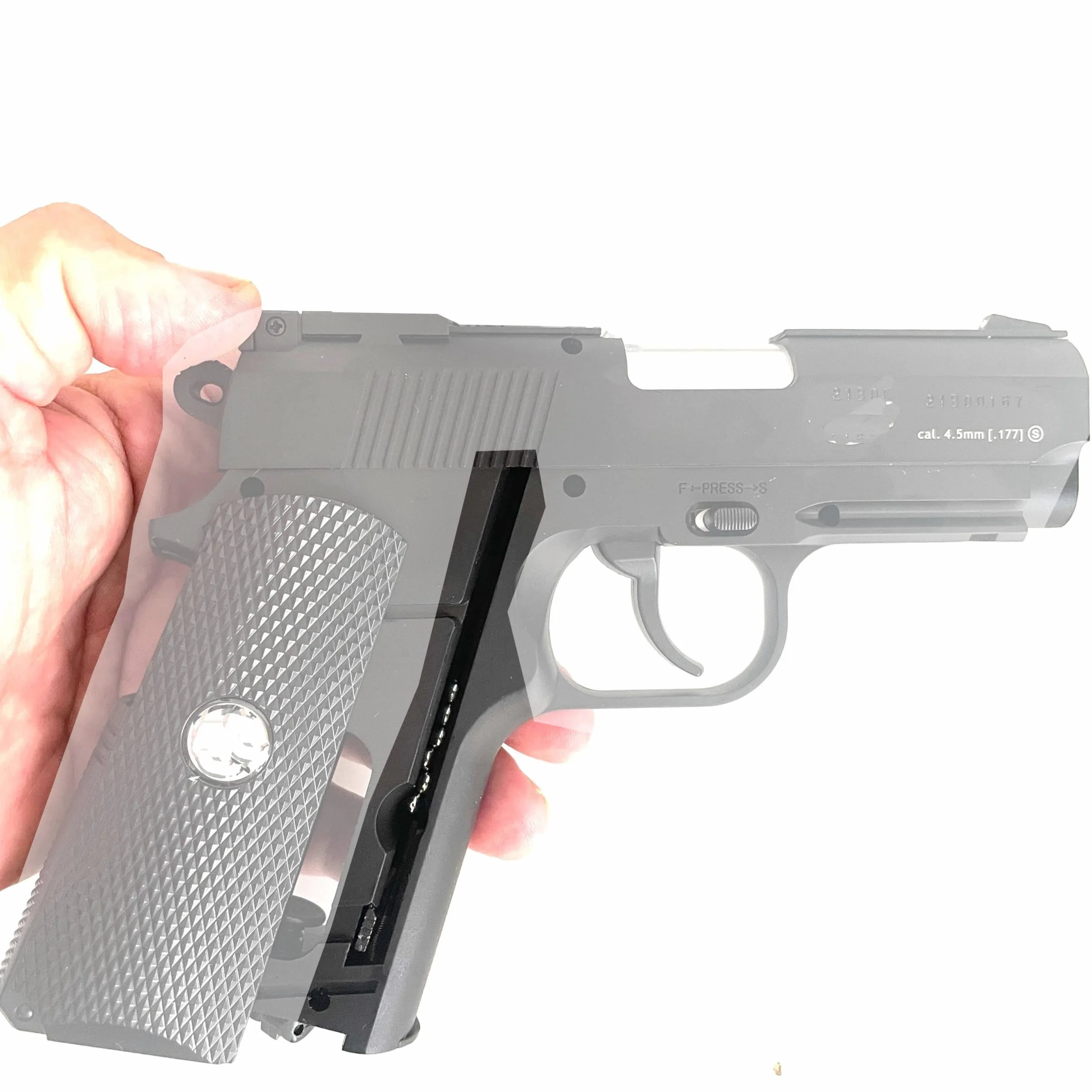 Bolas de Acero Calibre 4.5 mm - Munición para Armas Aire Comprimido y Pistolas CO2 - 1500 BBS