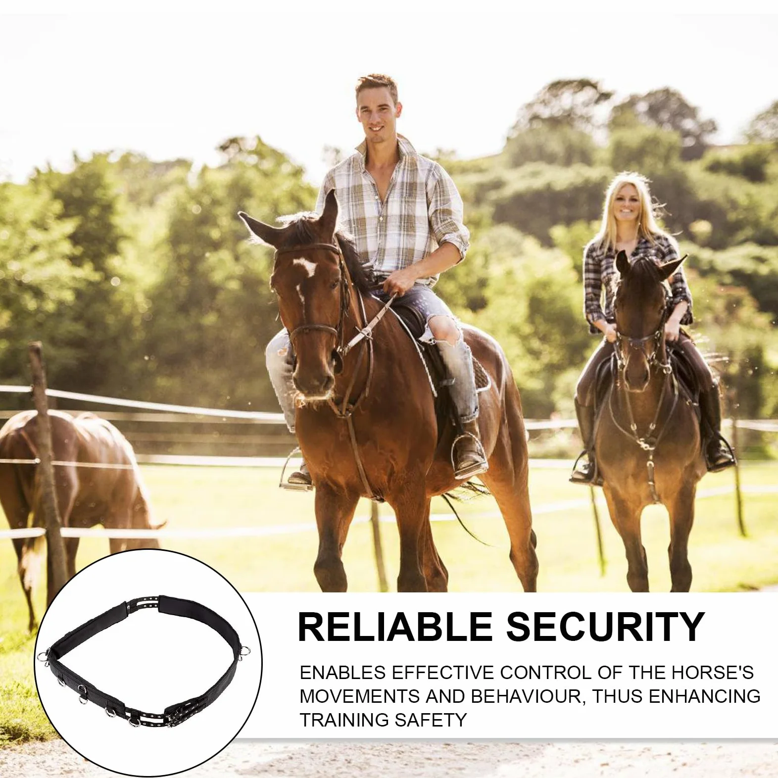 Equipo de equitación multifuncional, cinturón abdominal, accesorios de equitación, entrenamiento de caballos, cinturón abdominal, silla de montar caballo, arnés
