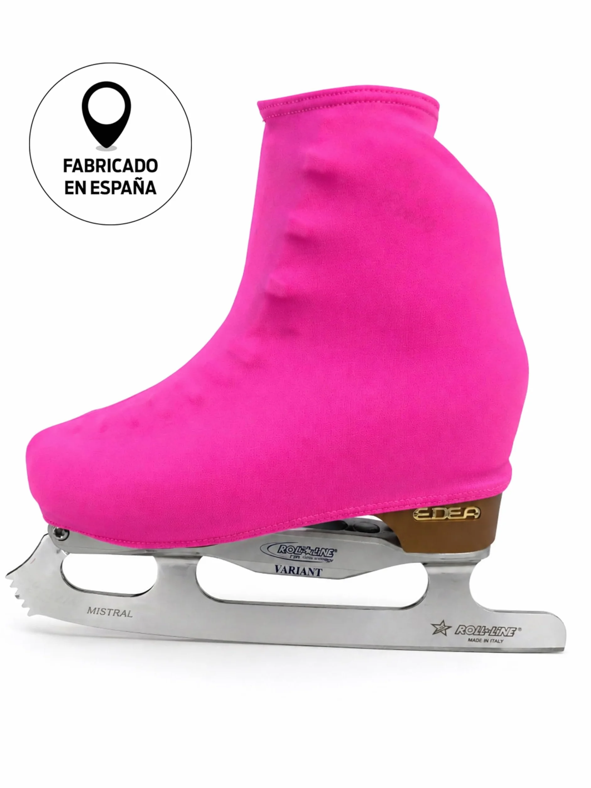 Funda Cubre Patín para Patinaje Hielo Artístico o en Línea 180 Densidad Talla Universal Adulto y Niños Rosa Fluor