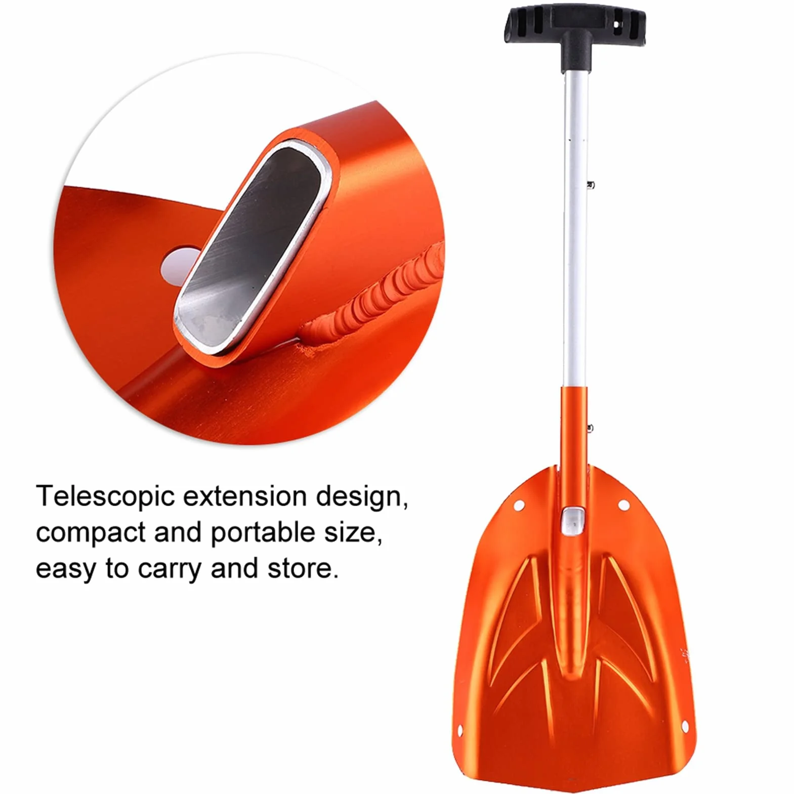 Pala para Nieve de Aleación de Aluminio Ligera, Raspador de Hielo, Removedor Universal