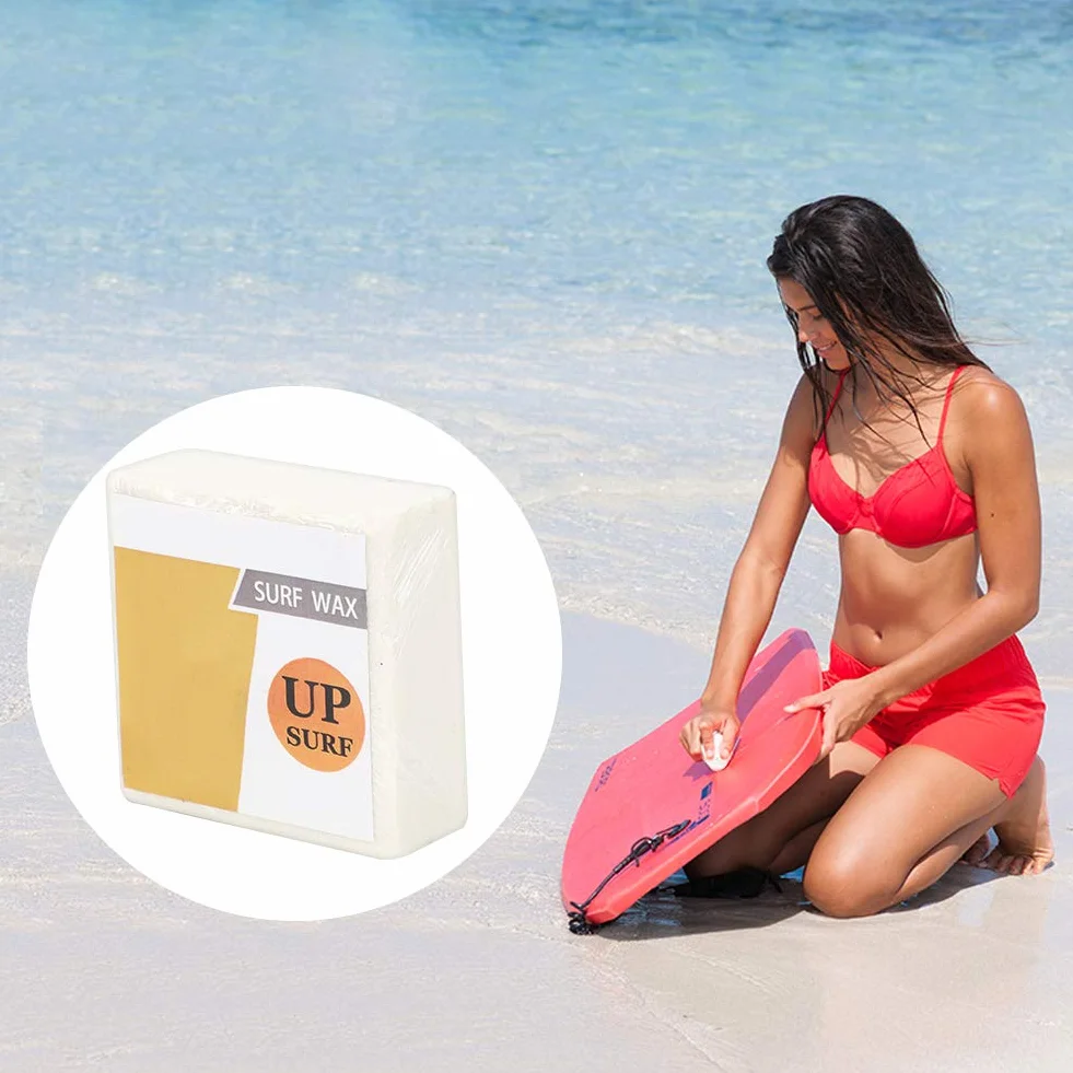 Alomejor Cera para Surf Cuadrada Transparente Blanco Leche Antideslizante