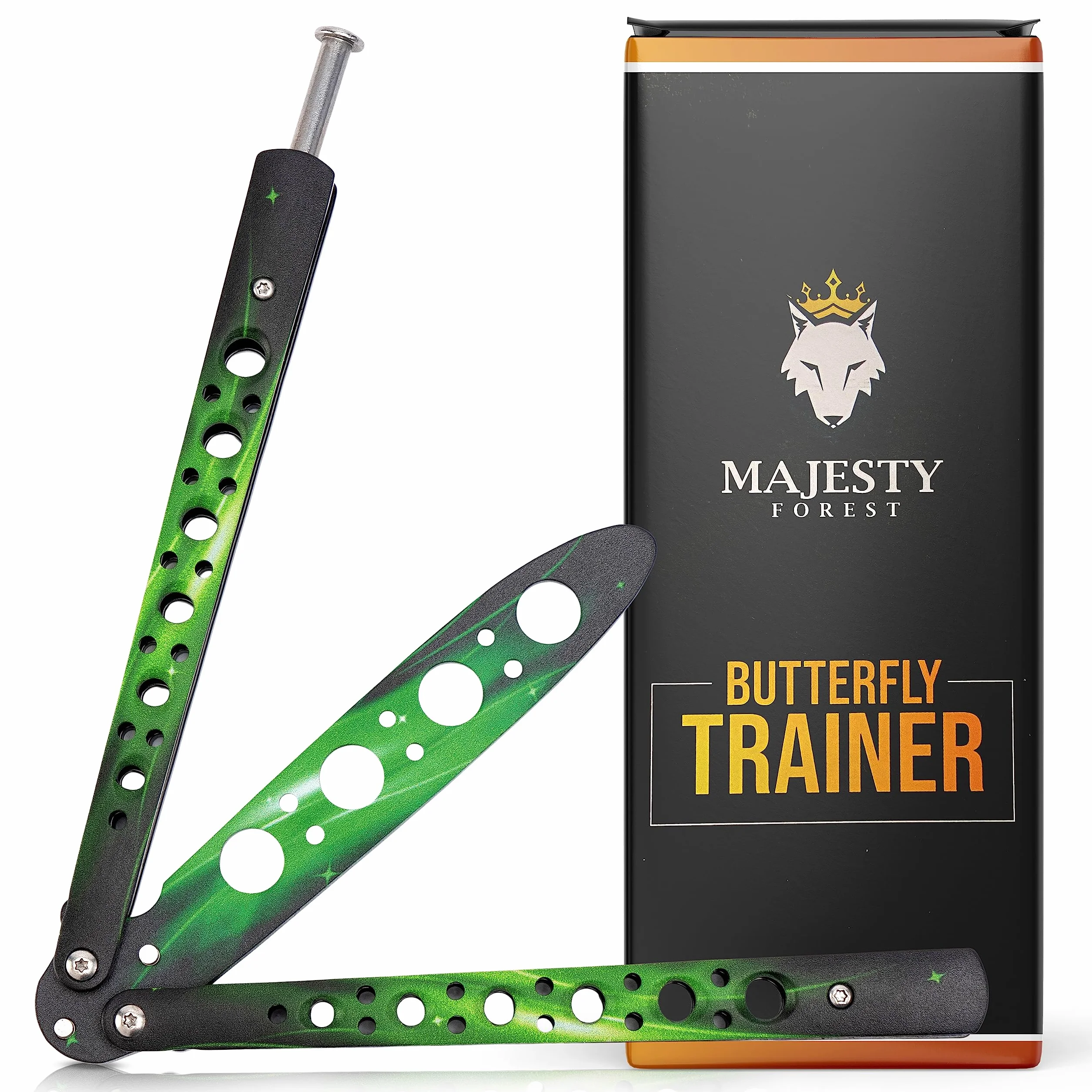 Gamma Butterfly Trainer Balisong Cuchillo Entrenamiento Hoja Roma para Trucos