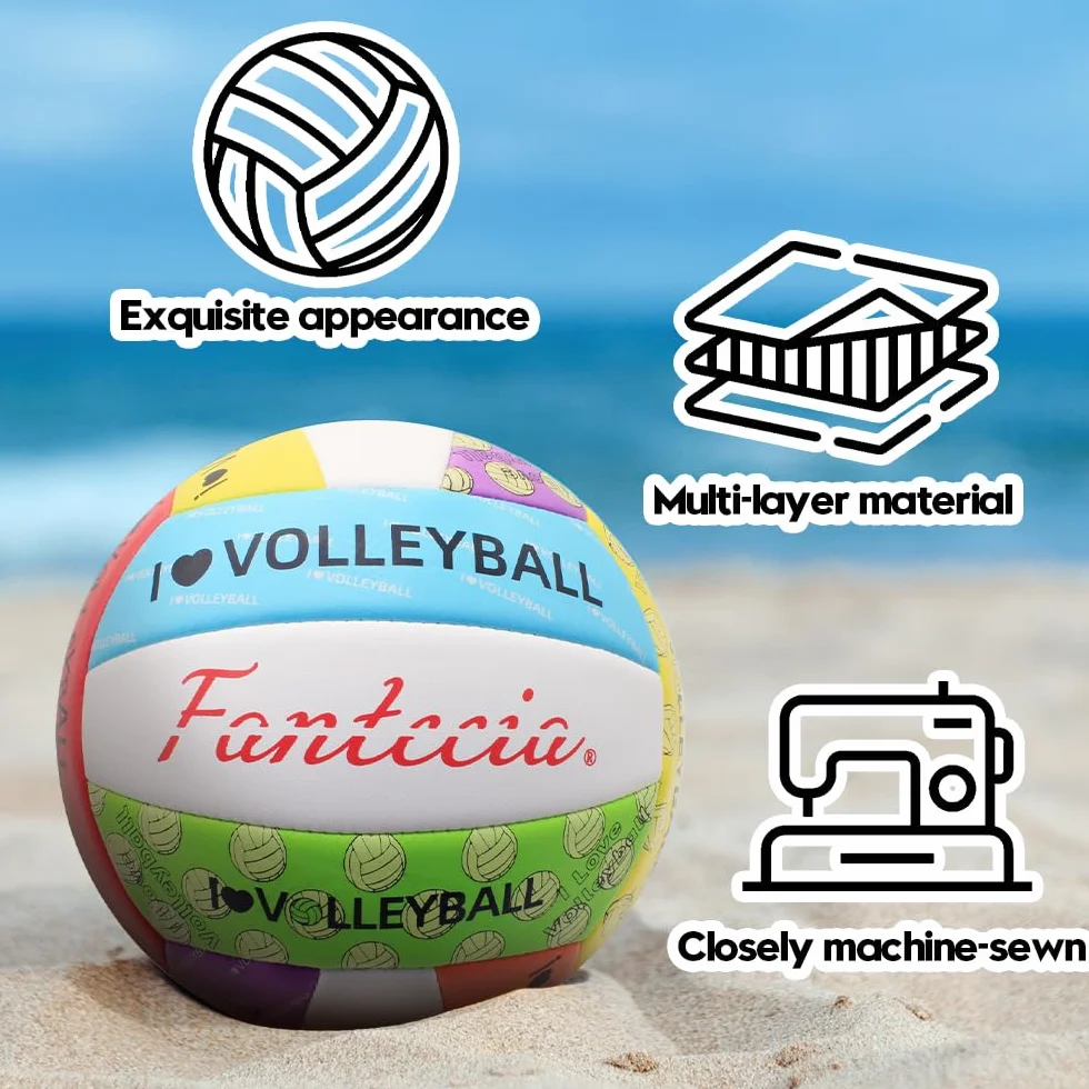 Voleibol Tamaño 5 Impermeable Suave Pelota de Playa con Bomba