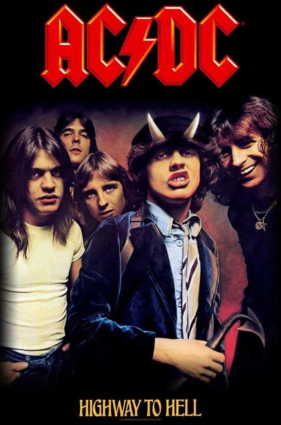 AC/DC Póster Highway To Hell Bandera Textil 70x106 cm