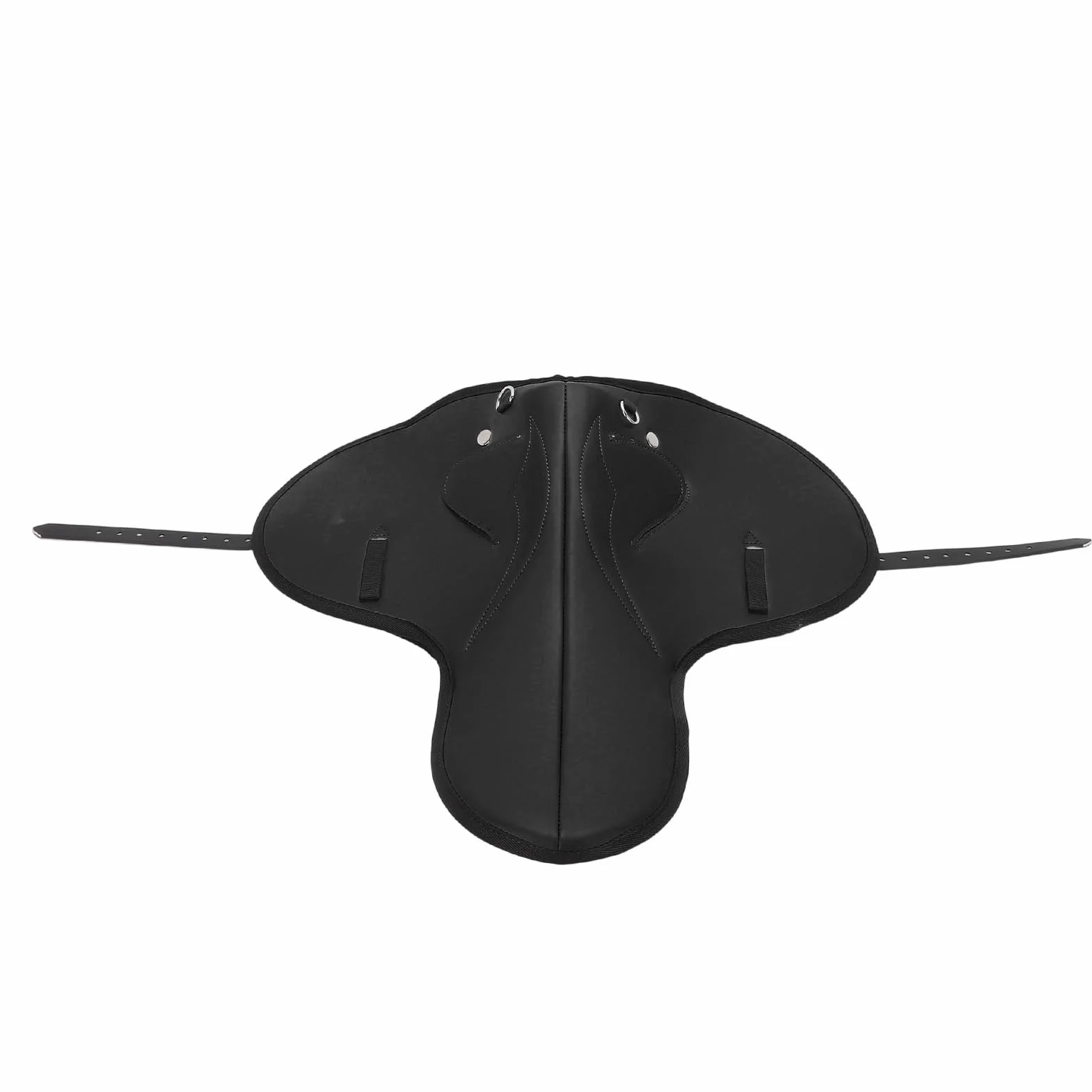 ASHATA Almohadilla de Microfibra Negra para Silla de Montar, Cómoda y Antideslizante para Montar a Caballo