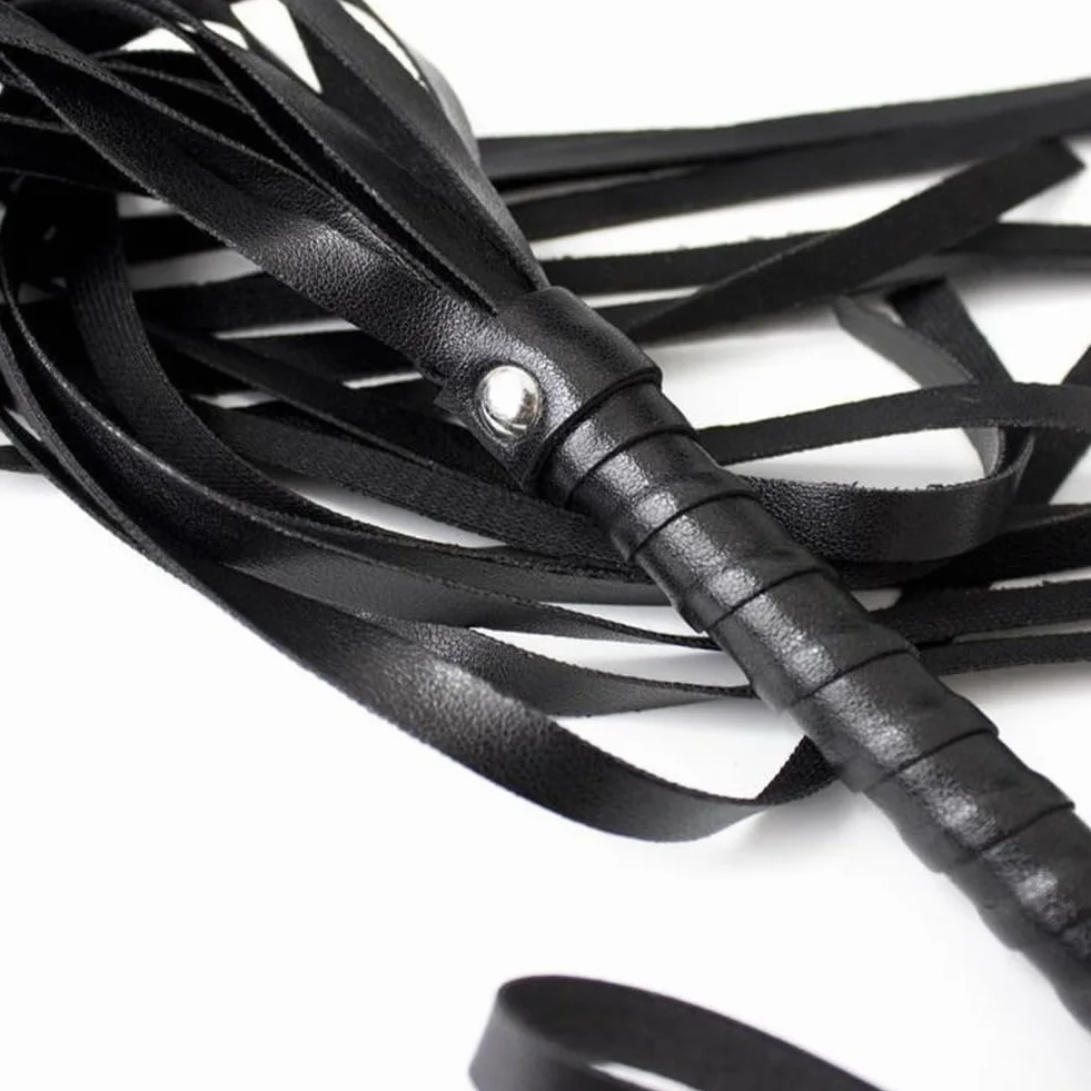 Látigo de Equitación de Cuero PU con Borlas para Deportes Ecuestres