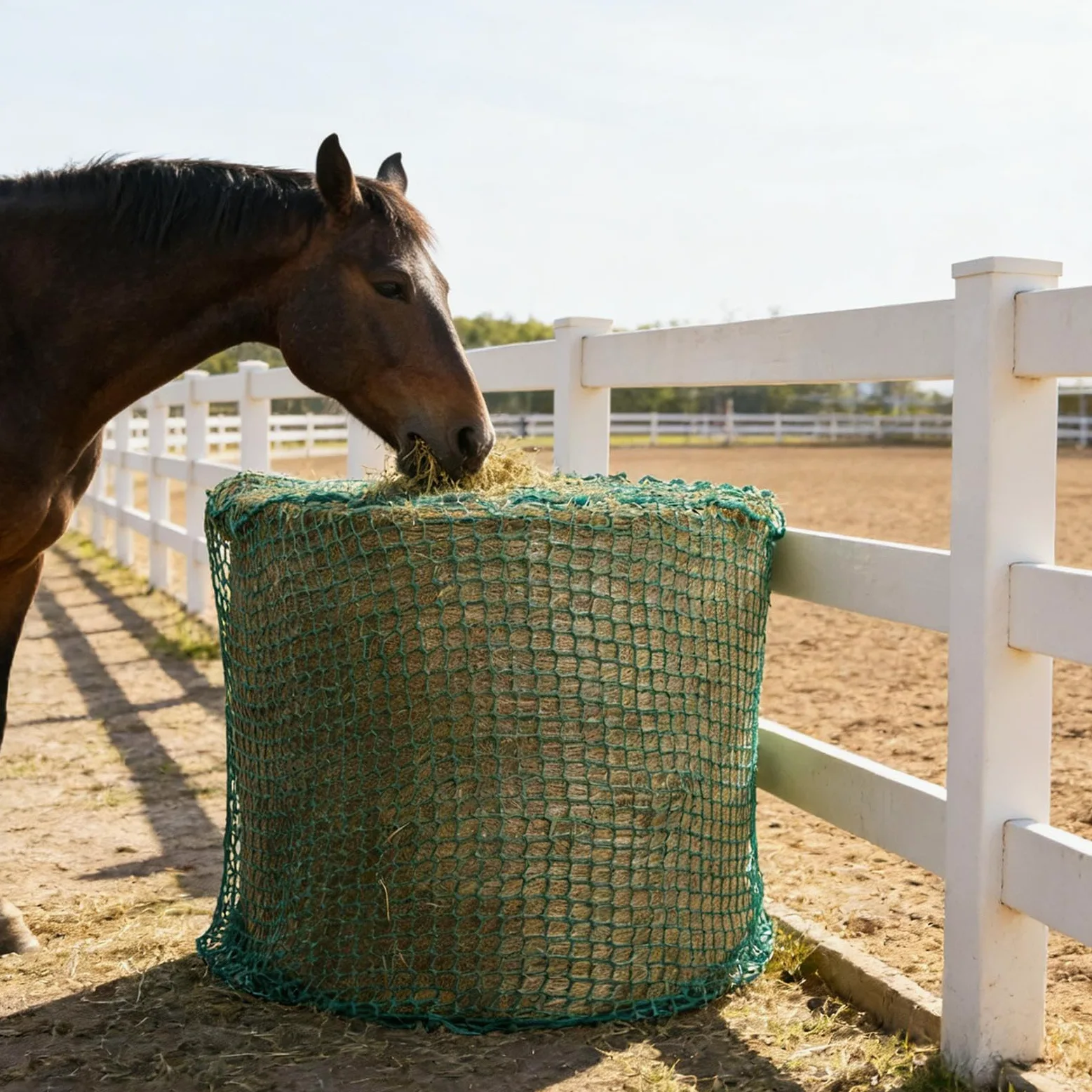 Red para Heno Almacenamiento De Alimento Para Vacas | Bolsa Comedera Heno Cabras para Caballerizas Veterinarios Jinetes Cuadras Escuelas de Equitación Ranchos Granjas y