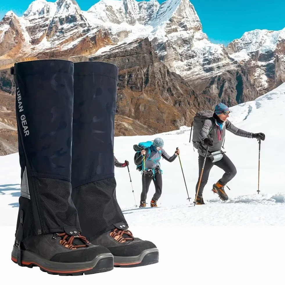 ROTTO Polainas Impermeables Senderismo Nieve Trekking Caza Cremallera Totalmente Abierta