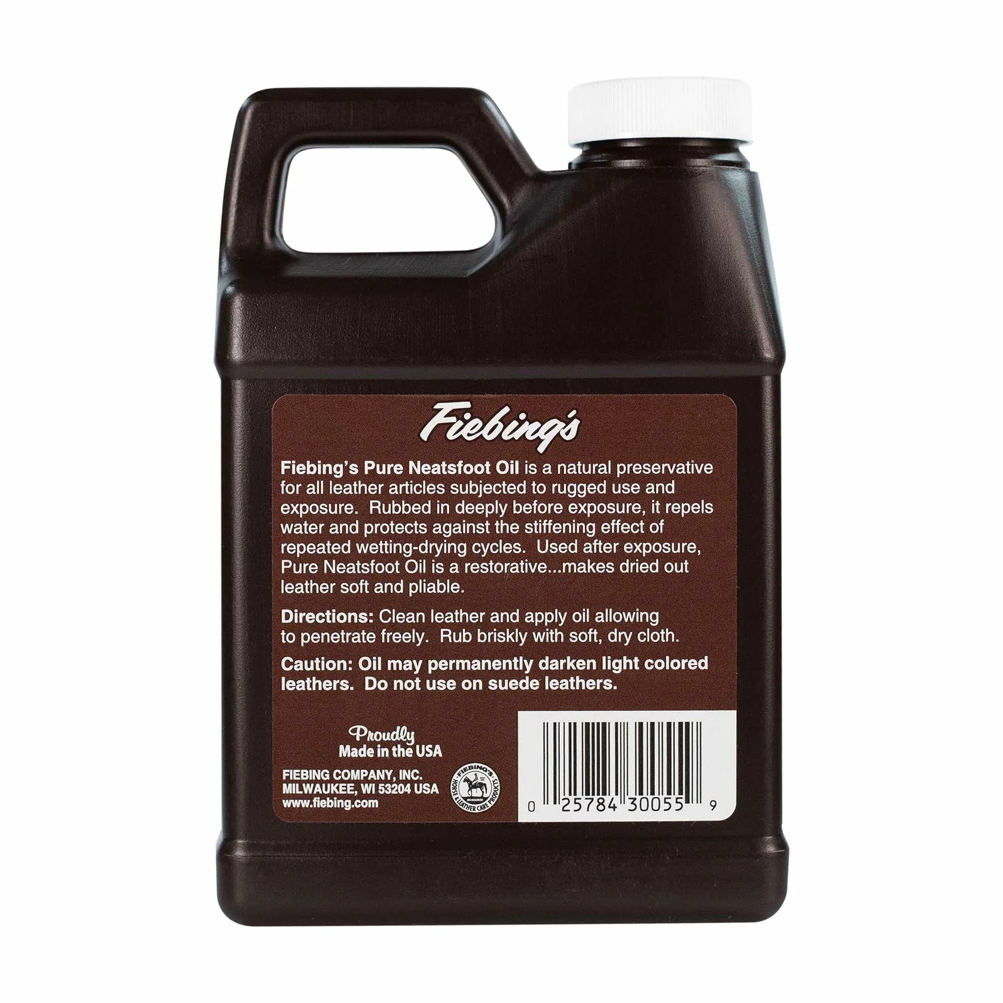 Fiebing's 100% Pure Neatsfoot Oil Natural Leather Preservative 16-Ounce